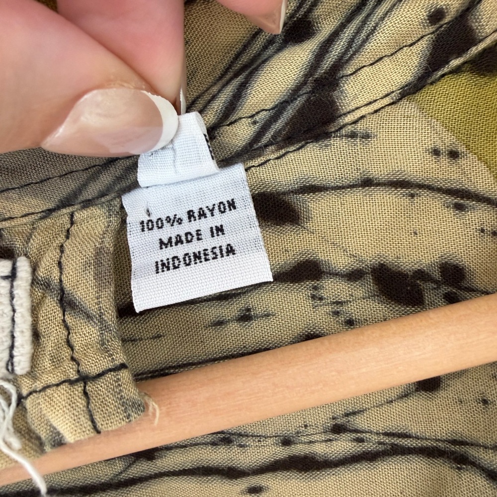 Adverb Wearable Art Abstract Pattern Button Down … - image 4